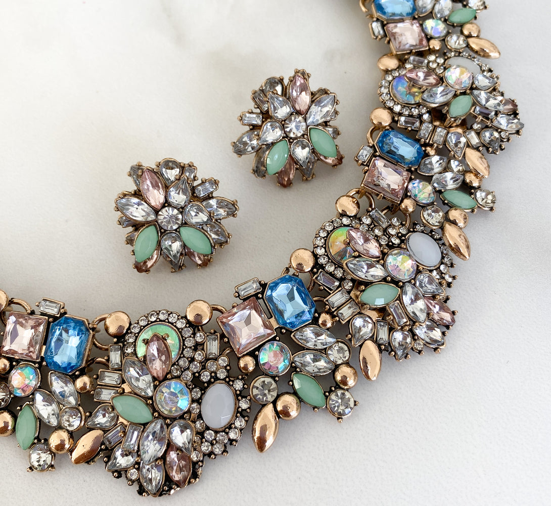 ASHA Pastel Statement Necklace