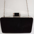 womens black designer chain bag 