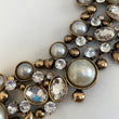 Pearl & Gold Statement Necklace - Not perfect but still beautiful