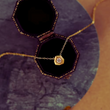 SUZIE Gold Crystal Pendant Necklace