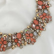 AMELLE Pink & Gold Statement Necklace