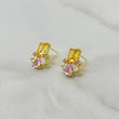 NOVA Pink & Yellow Crystal Stud Earrings