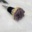 Amethyst Geode Crystal Wine Bottle Stopper - not perfect but still beautiful