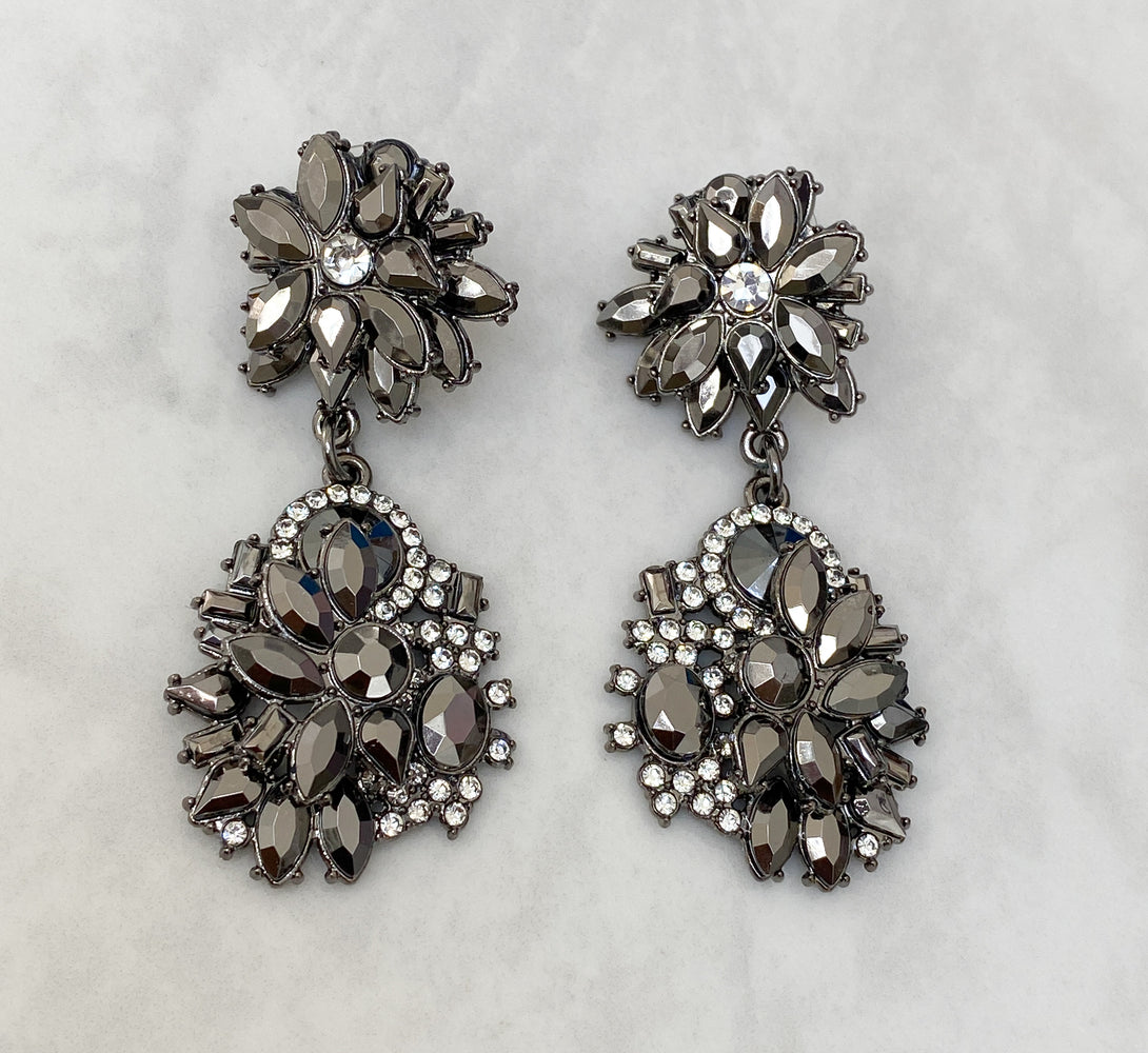 ANOIR Grey Statement Earrings