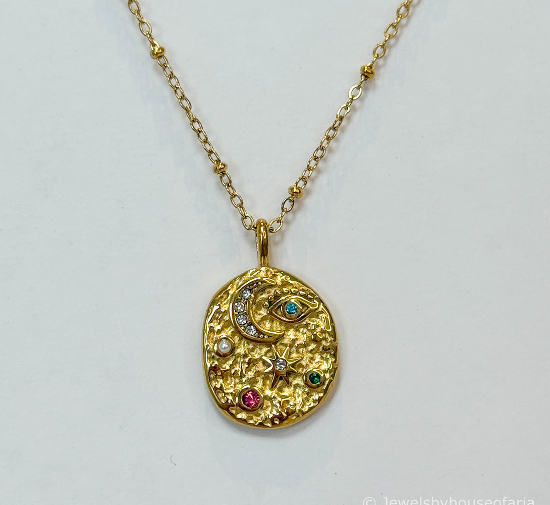 LEONA Celestial Power Pendant Necklace