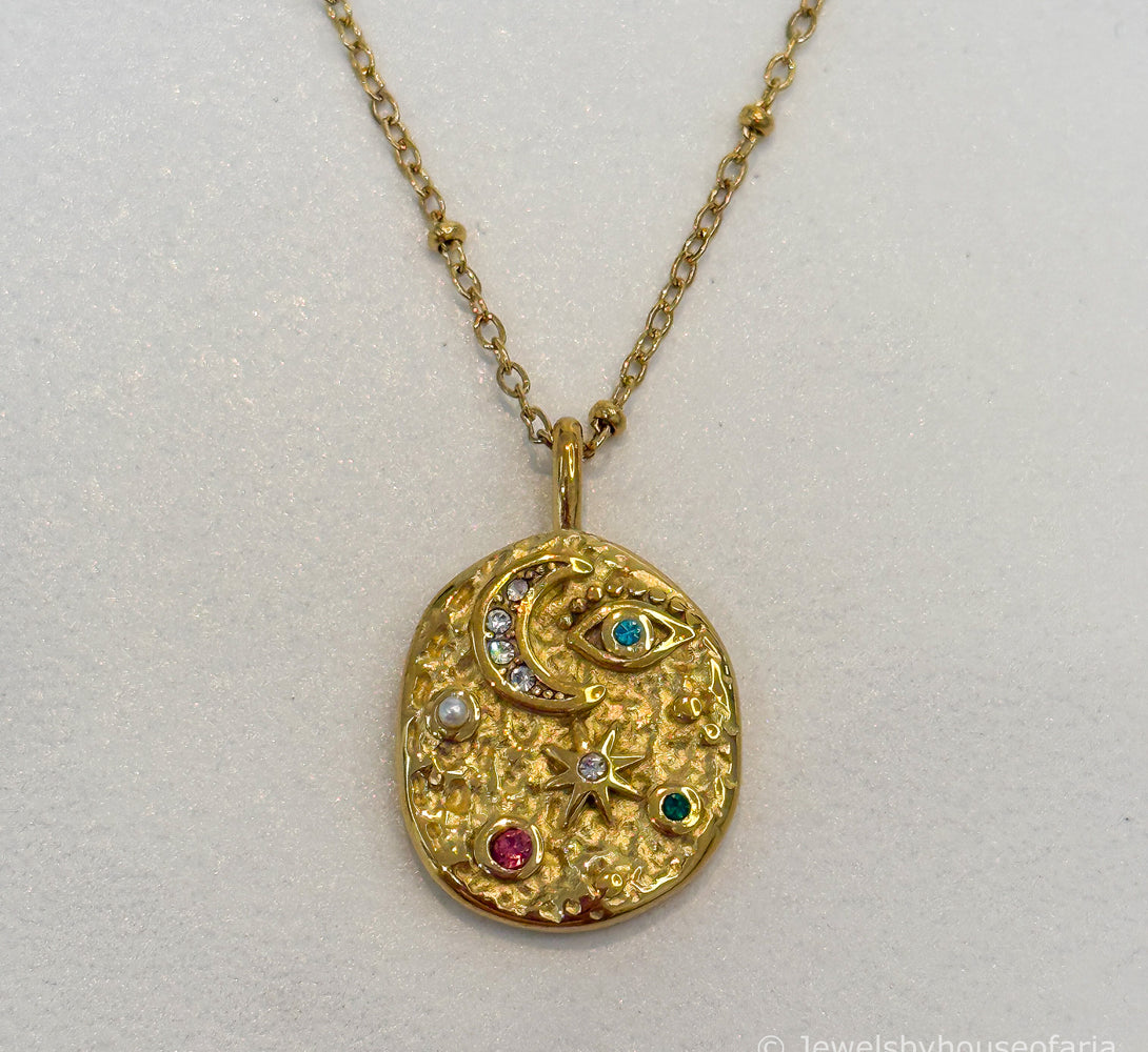 LEONA Celestial Power Pendant Necklace