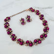 GIA Pink & Rose Gold Jewel Necklace Set