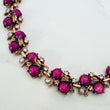 GIA Pink & Rose Gold Jewel Necklace Set