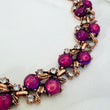 GIA Pink & Rose Gold Jewel Necklace Set