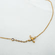 BEA Crystal Gold Flower Pendant Necklace