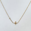 BEA Crystal Gold Flower Pendant Necklace