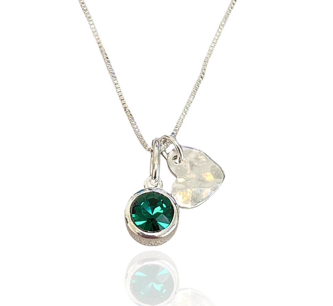 sterling-Silver-birthstone-pendant-necklace-birthday-birthstone-gifts