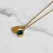 Gold Heart Birthstone Necklace
