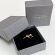 Rings arrive in luxury Gift box 