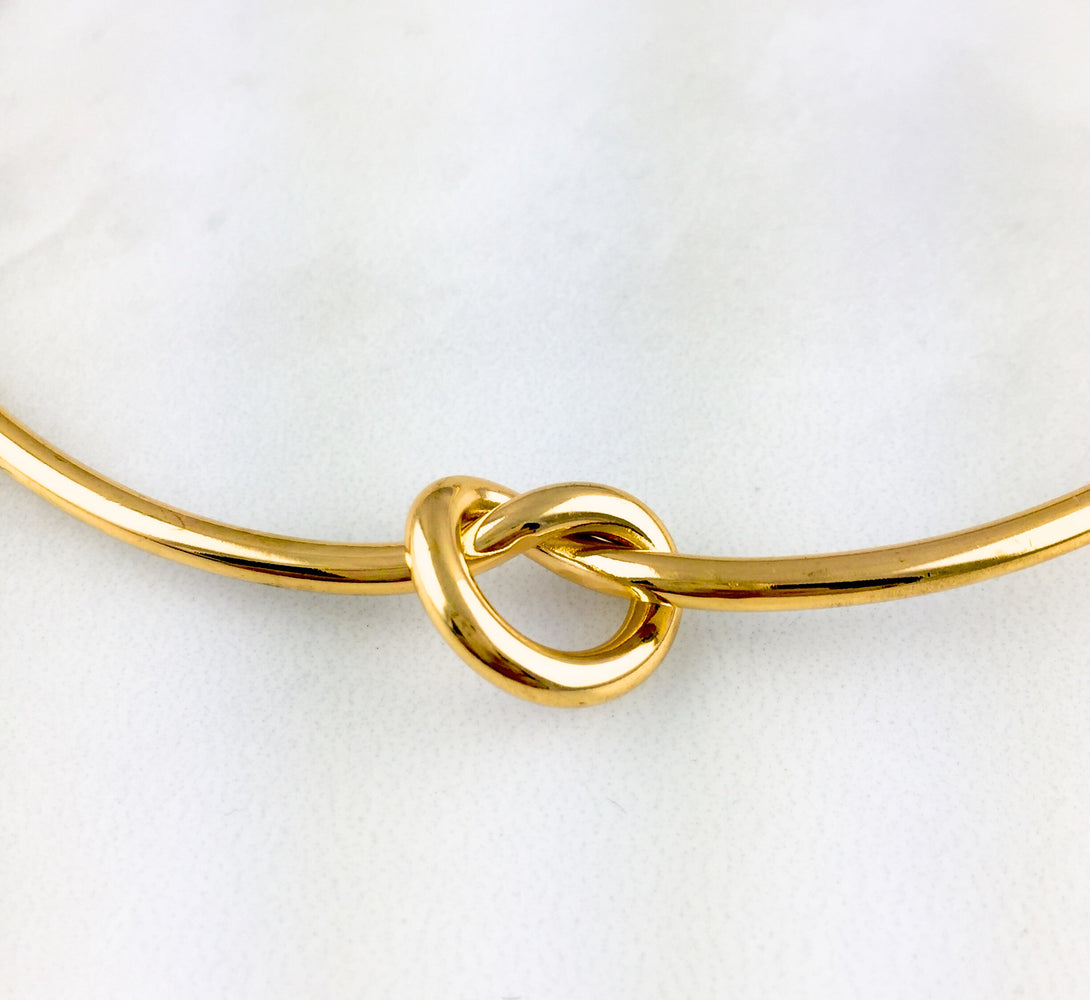 Designer knot choker necklace, waterproof and hypoallergenic