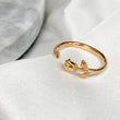 INFINITY 18k Gold Adjustable Rose Ring