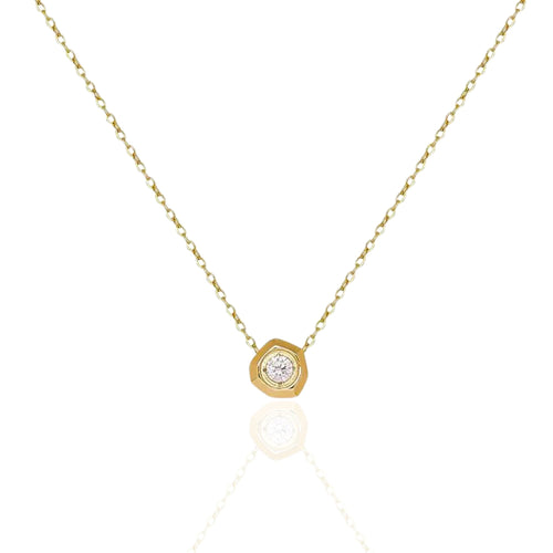 SUZIE Gold Crystal Pendant Necklace