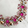 KIRA Pink & Gold Statement Necklace