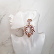 Buy pink jewel earrings Chandelier style Ladies