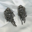 RIVA Rhinestone Tassel Earrings