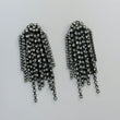 RIVA Rhinestone Tassel Earrings