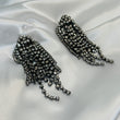 RIVA Rhinestone Tassel Earrings