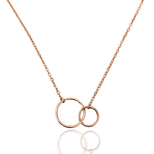Rose Gold Interlocking Necklace