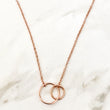 Rose Gold Interlocking Necklace