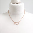 Rose Gold Interlocking Necklace