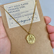 Scorpio Zodiac Gold Pendant Necklace