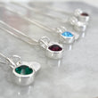 Birthstone jewellery necklace for her