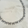 WILLOW Crystal Petal Silver Necklace Set