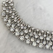 Silver Rhinestone Embellished Necklace - Not perfect but still beautiful
