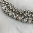 Silver Rhinestone Embellished Necklace - Not perfect but still beautiful