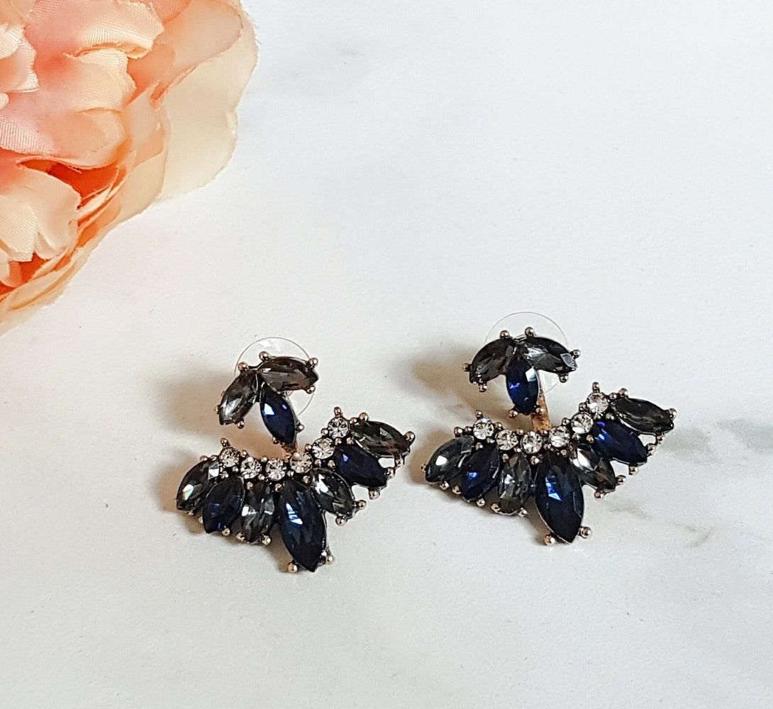 Ladies fancy Blue jewel earrings 