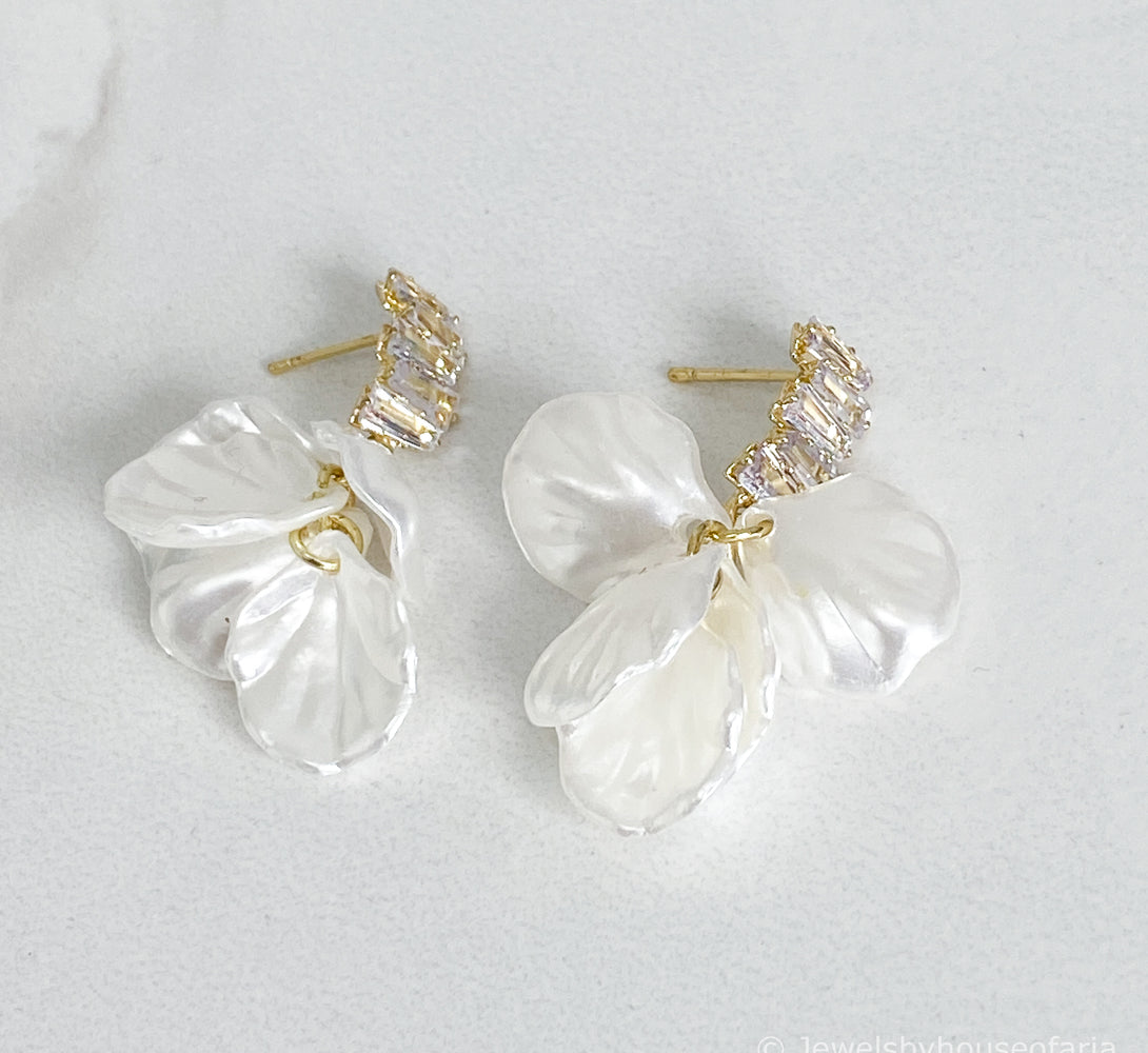 ESME Petal Crystal Earrings