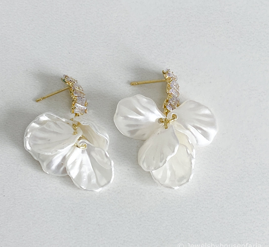 ESME Petal Crystal Earrings
