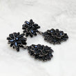 ZIA Black Jewel Statement Earrings