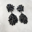 ZIA Black Jewel Statement Earrings