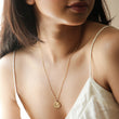 Gemini Zodiac Gold Pendant Necklace