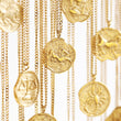 Starsign pendant necklace and chain