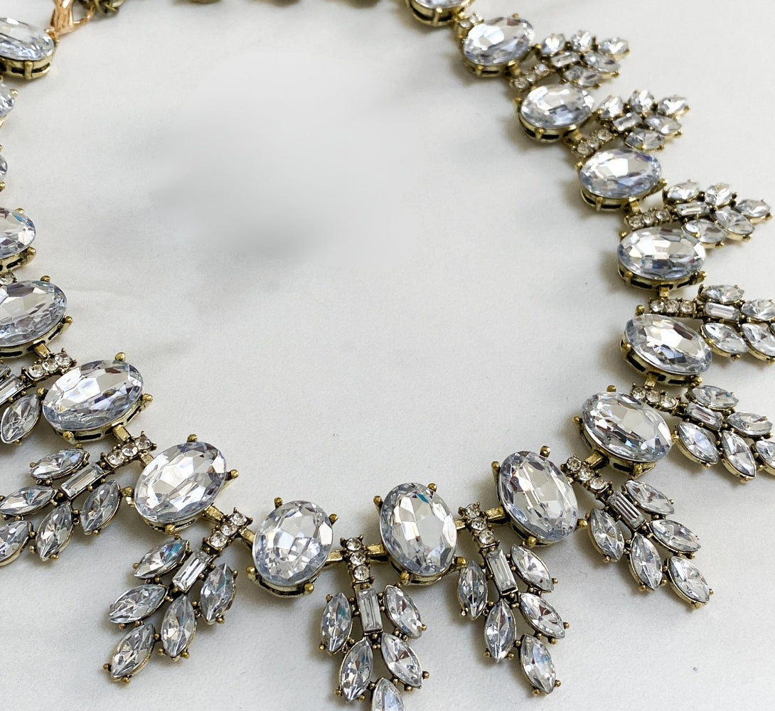 AURA Gold & Clear Jewel Necklace