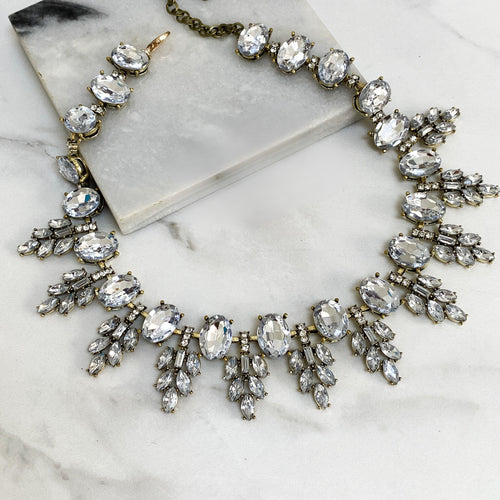 AURA Gold & Clear Jewel Necklace