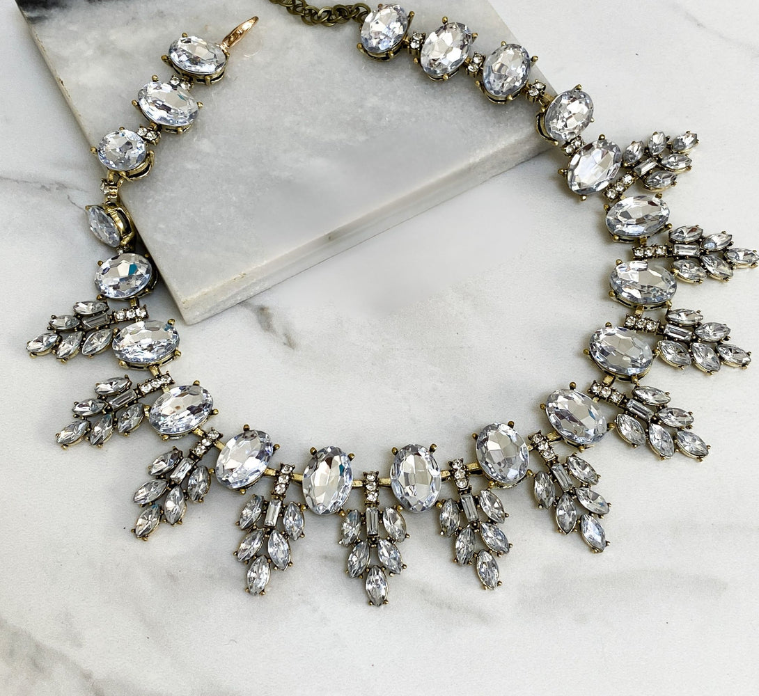 AURA Gold & Clear Jewel Necklace