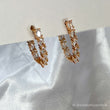 MADDIE Rose Gold Crystal Earrings
