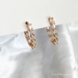 MADDIE Rose Gold Crystal Earrings