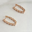 MADDIE Rose Gold Crystal Earrings