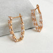MADDIE Rose Gold Crystal Earrings
