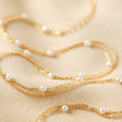 LEAH Pearl Layered Gold Necklace