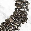 Graphite Grey Statement Necklace - Not perfect but still beautiful